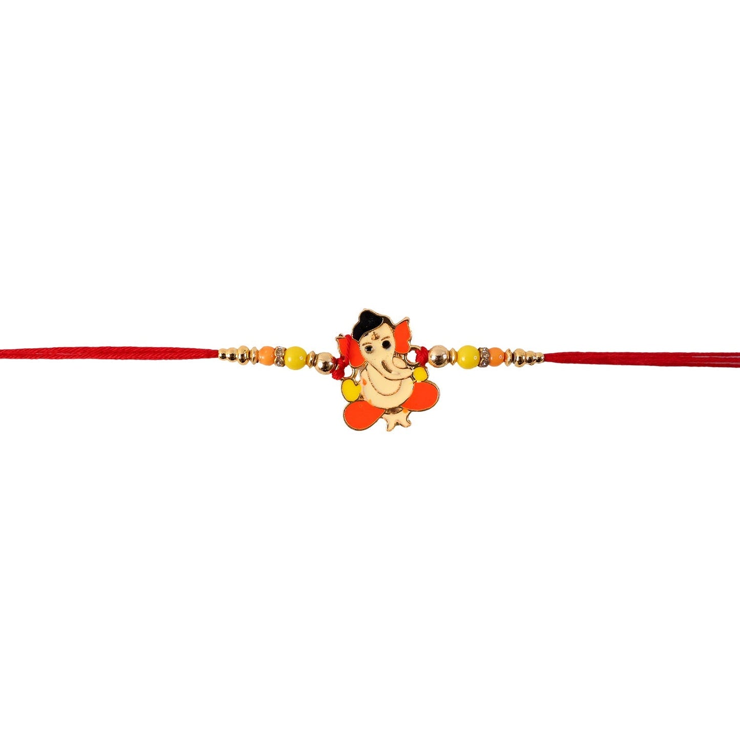 Rakhi with neat finishing and traditional design
