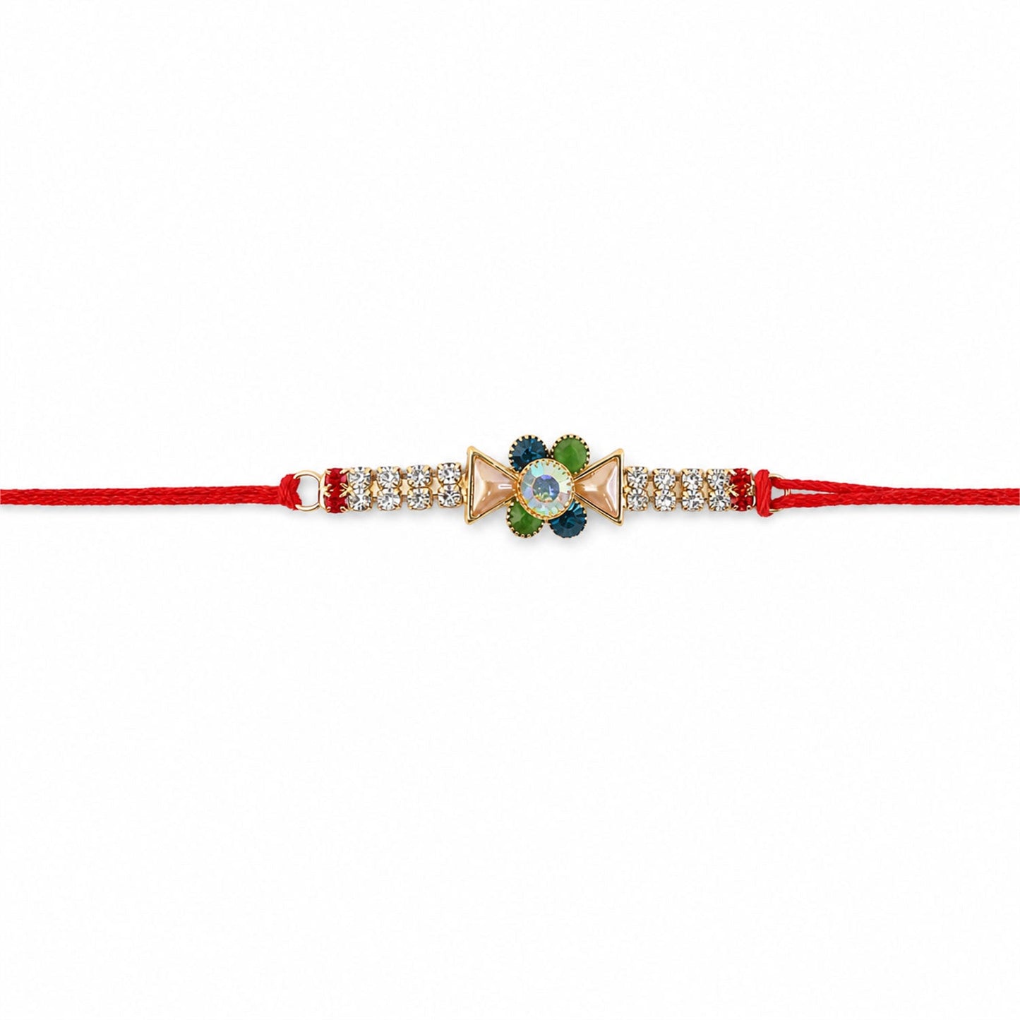 Designer rakhi with neat, premium finishing details