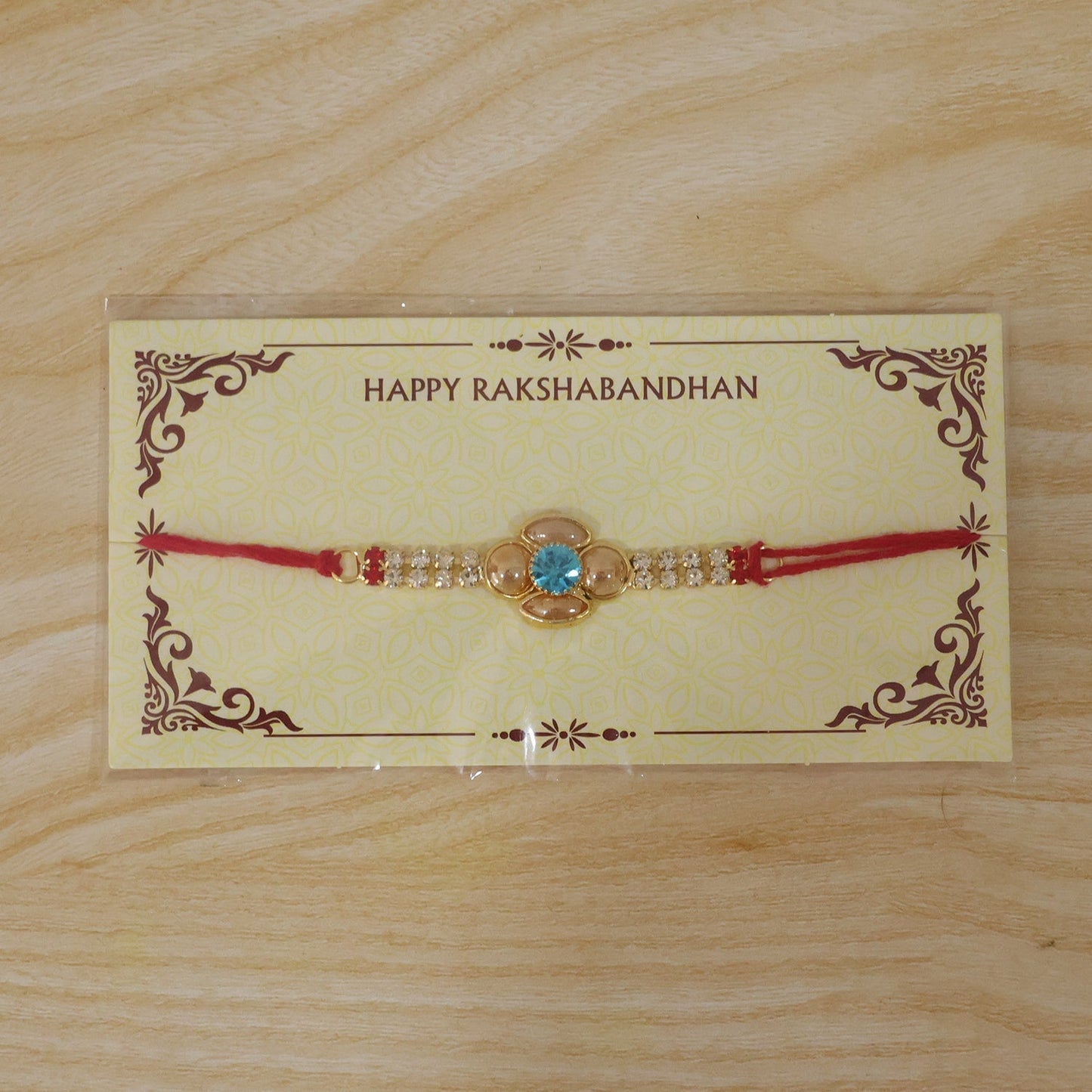 Versatile rakhi suitable for brothers of all ages, with attractive detailing