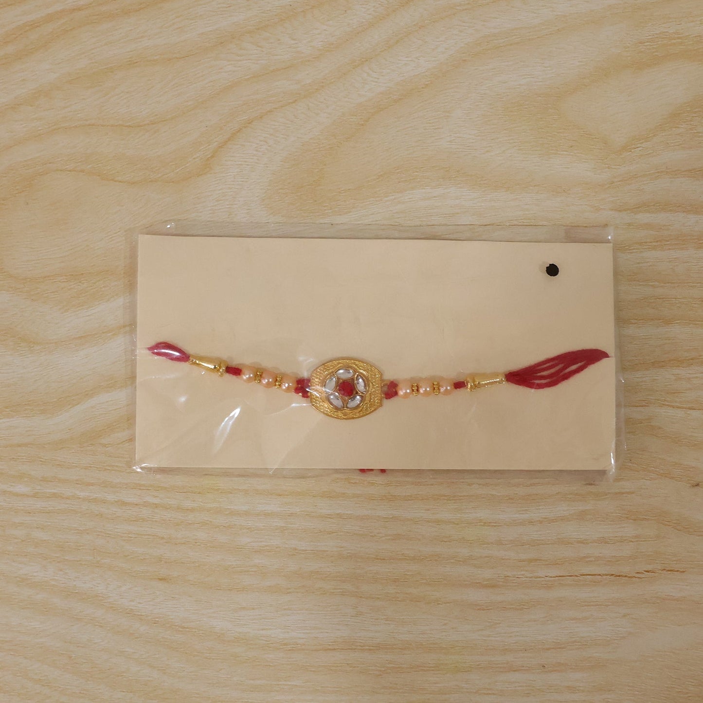 Front view of exquisite Designer Rakhi for Brother for Rakshabandhan.