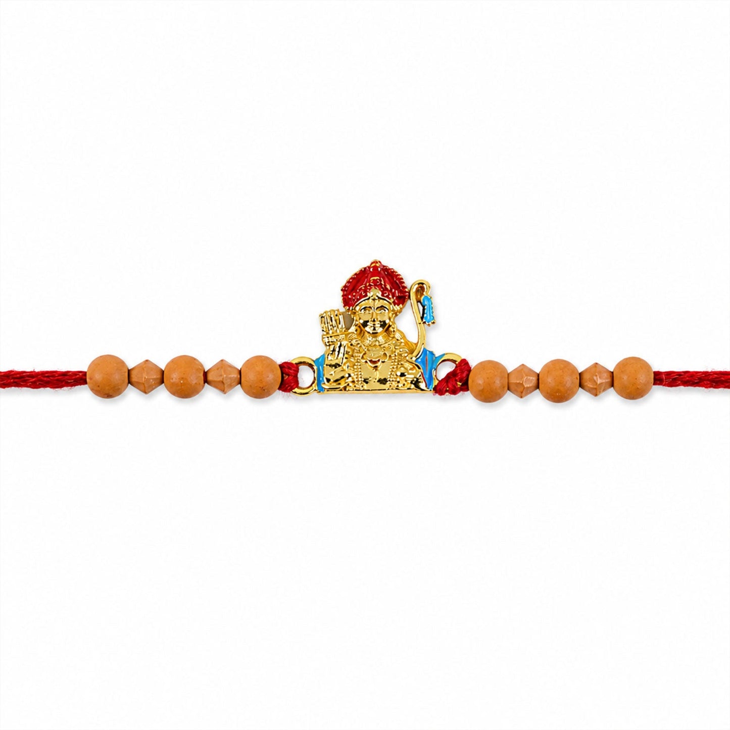 Full view of premium Rakhi for Brother highlighting festivity.