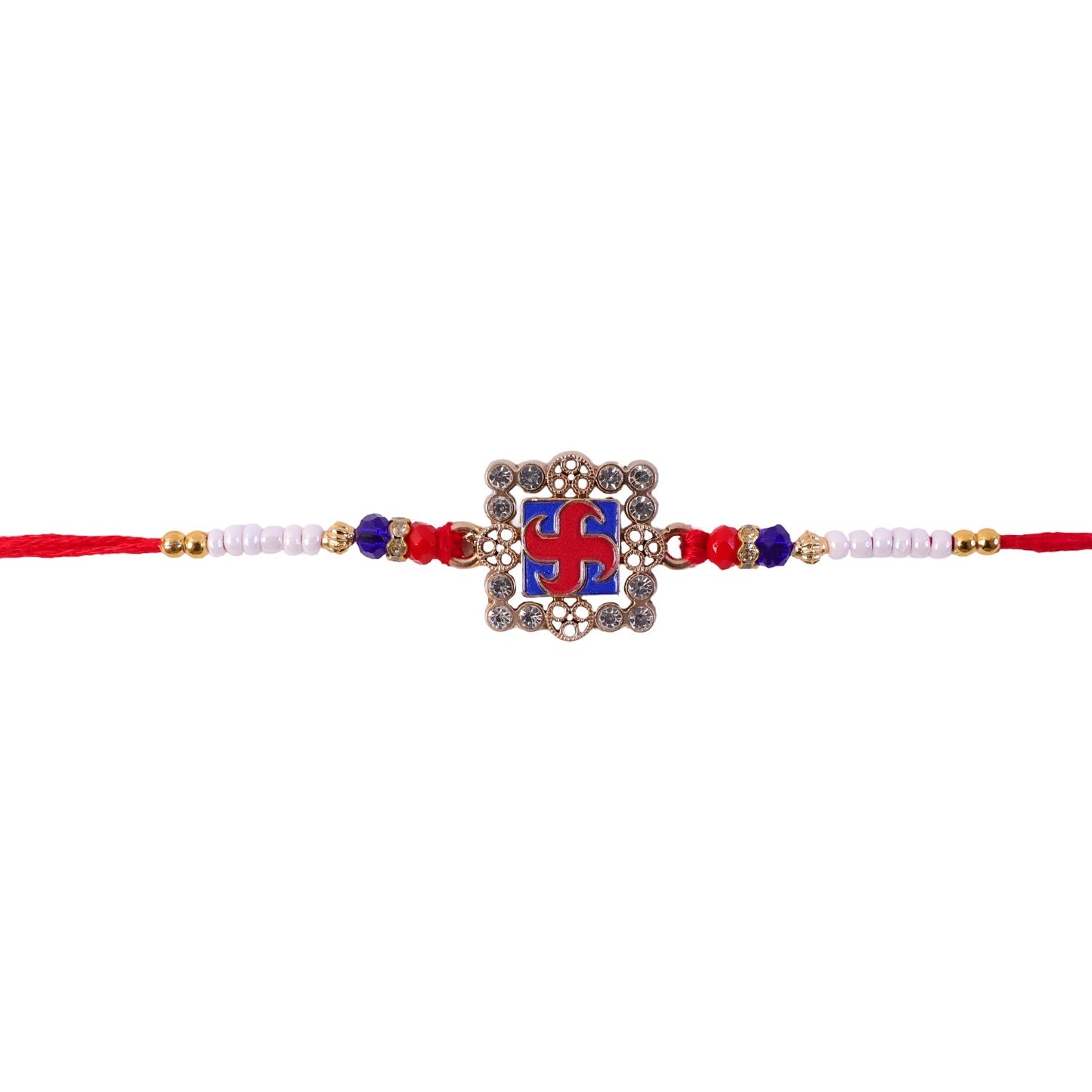 Premium Rakhi featuring gold and meenakari work for Raksha Bandhan