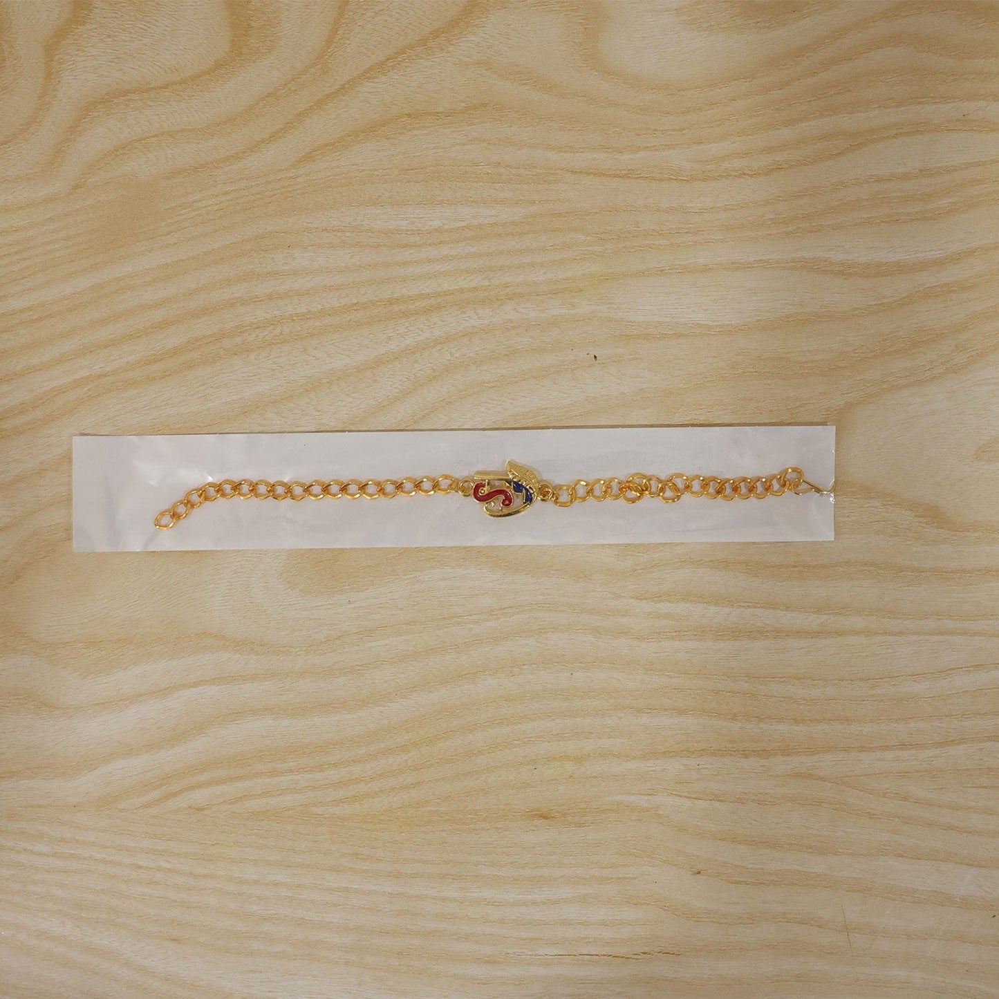 Complete stylish rakhi with decorative beads for Raksha Bandhan