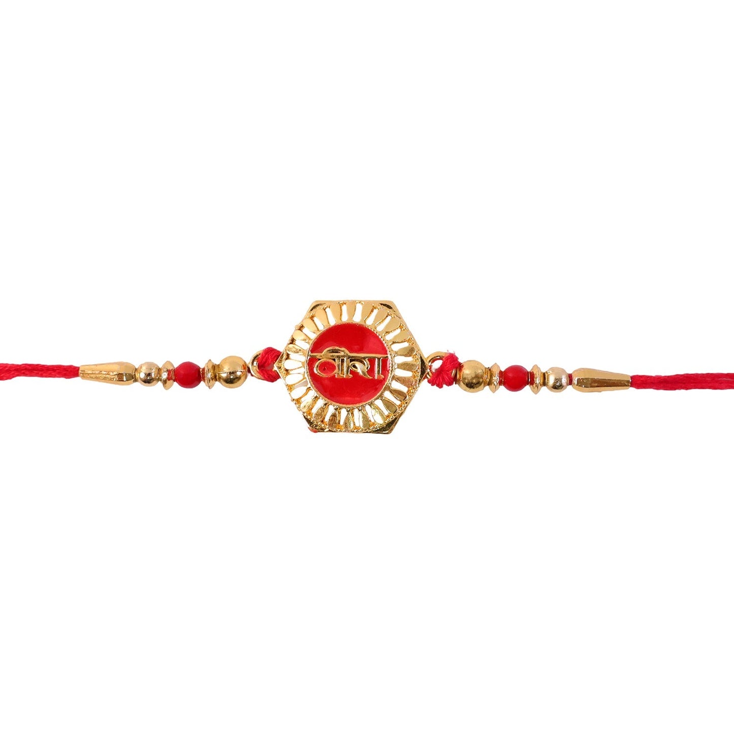 Rakhi displayed with traditional festive elements