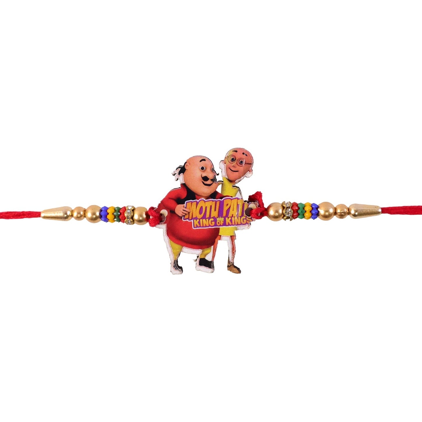 Cute multicolor plastic bead rakhi ideal for brother's special day