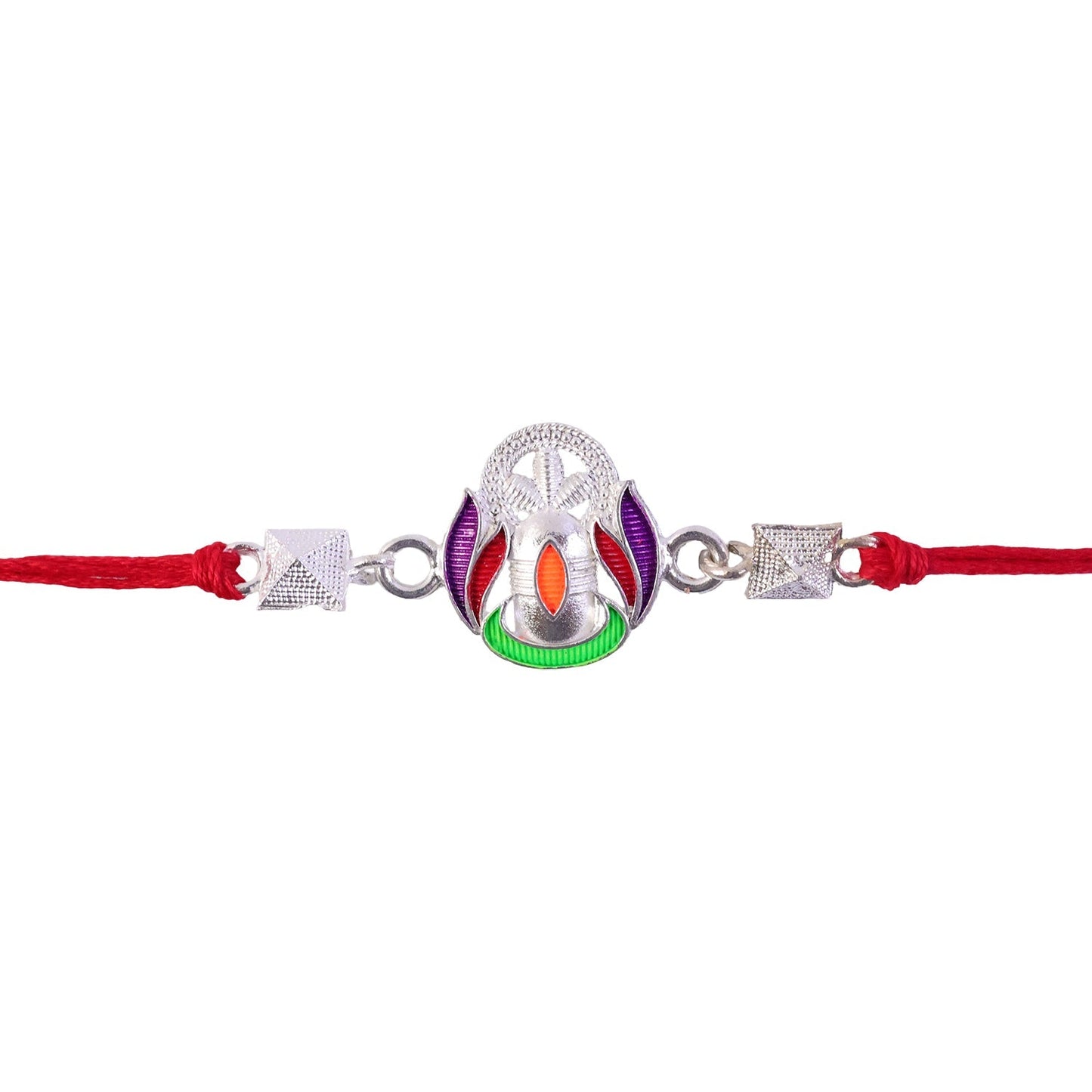 Festive Silver Shivling Rakhi suitable for Raksha Bandhan celebrations