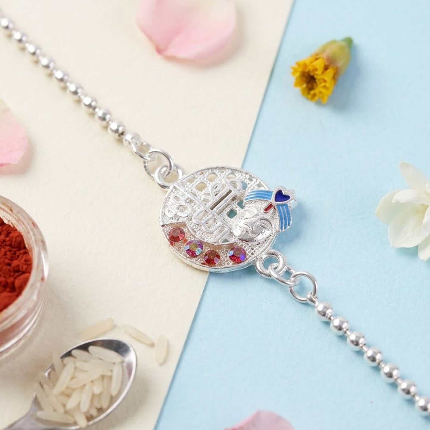 Premium quality stone-studded Rakhi for brother, perfect gift for Raksha Bandhan