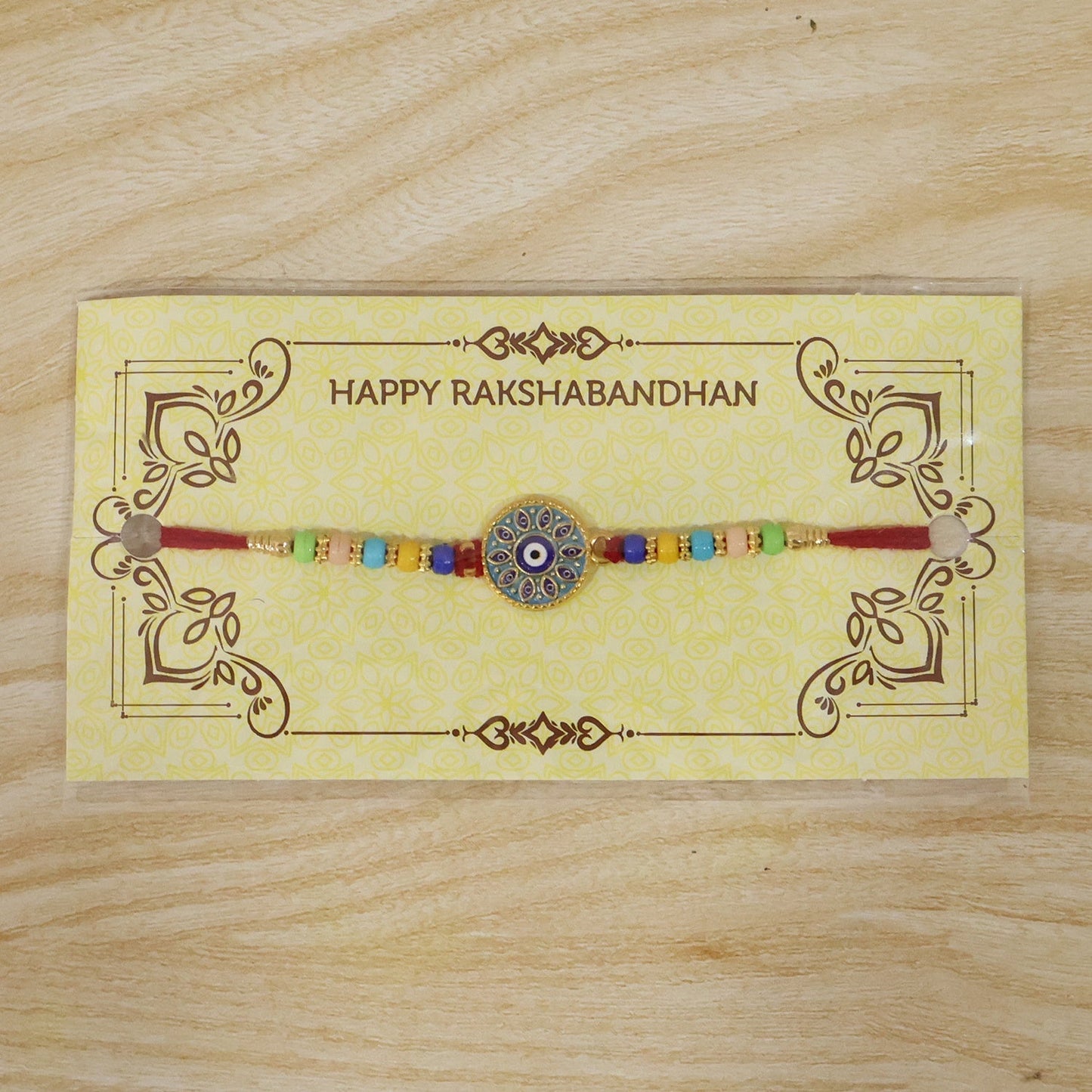 Festive Evil Eye Mandala Rakhi ideal for Raksha Bandhan