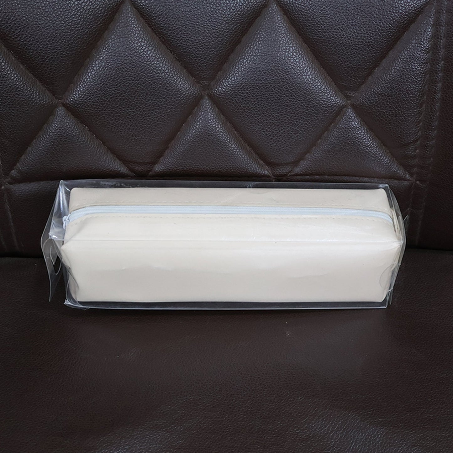 Slim PU Leather Pencil Pouch - (1 Pc)