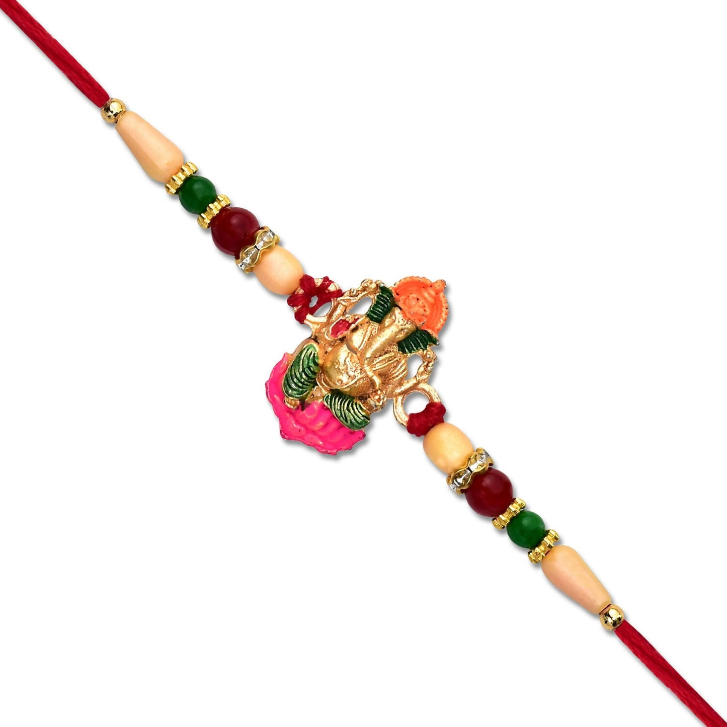 Side view of Divine Lord Ganesha Rakhi with detailed design